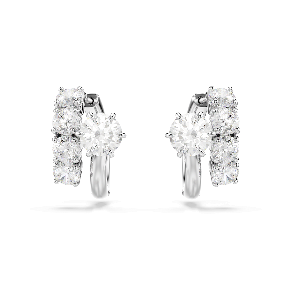 Swarovski Anneaux d'oreilles Matrix Blanc 5753572