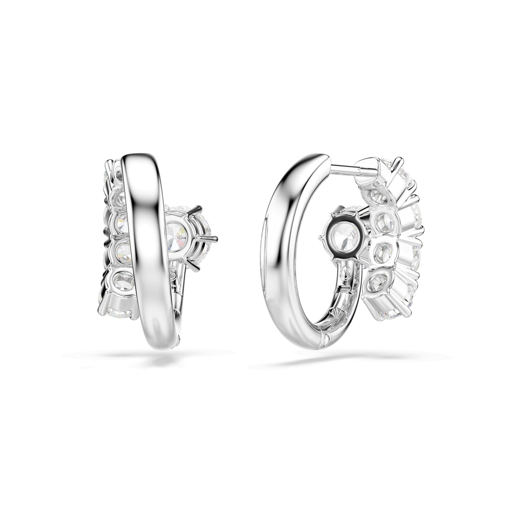 Swarovski Anneaux d'oreilles Matrix Blanc 5753572