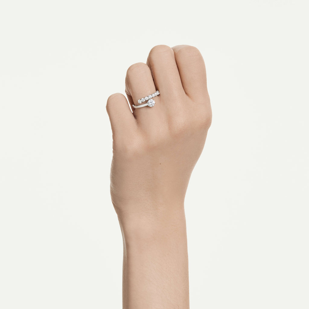 Swarovski Bague ouverte Matrix Blanc 5753573