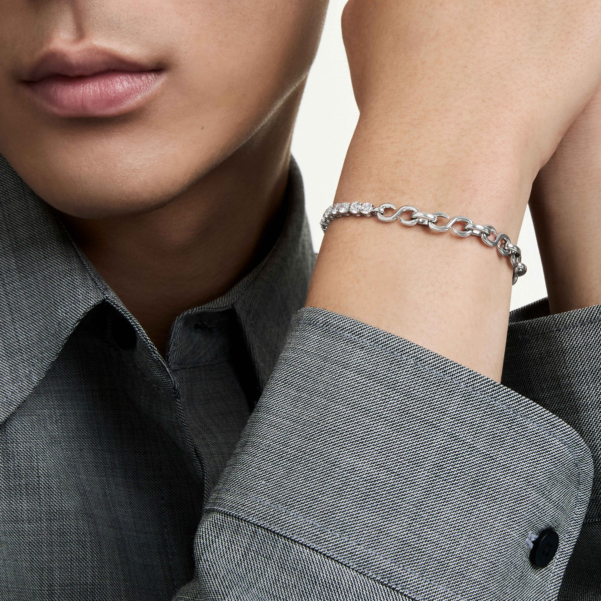 Swarovski Bracelet Matrix Blanc 5753926