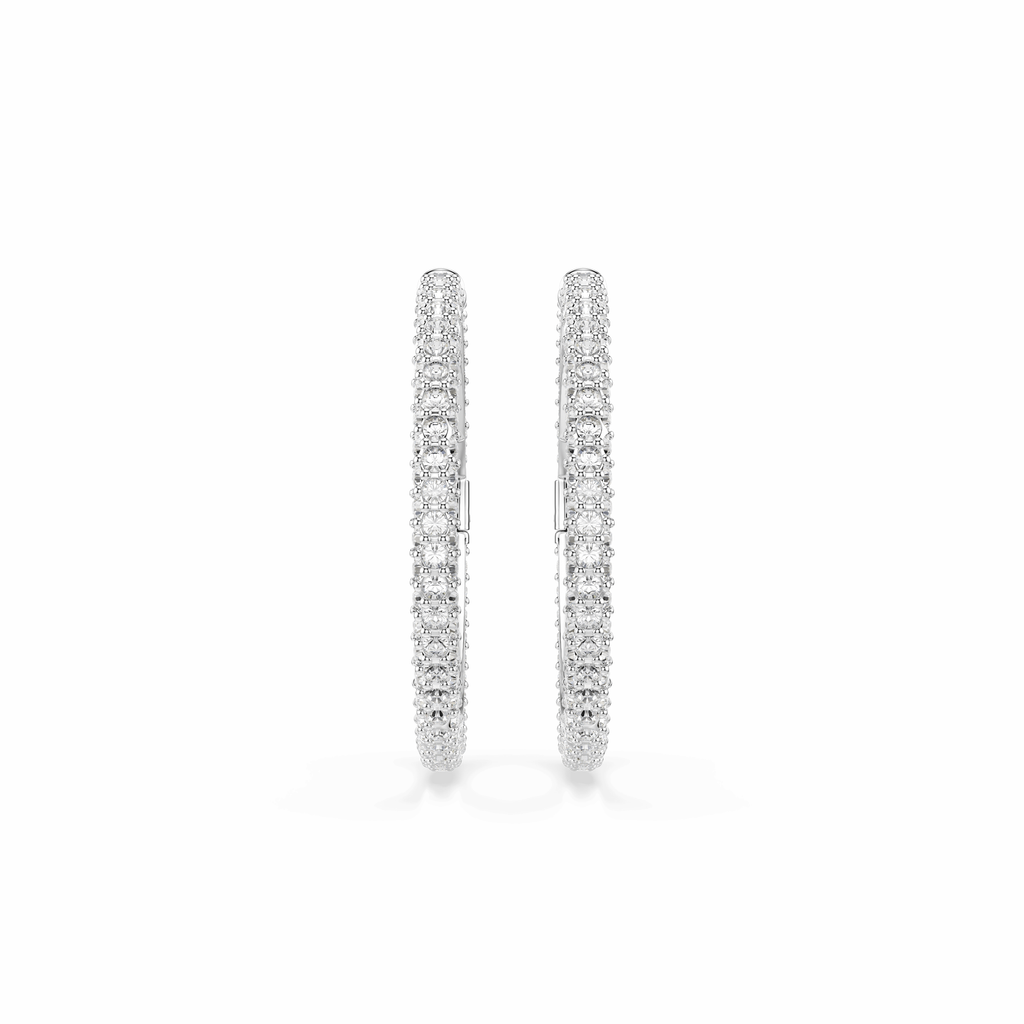 Swarovski Anneaux d'oreilles Dextera Blanc 5754156