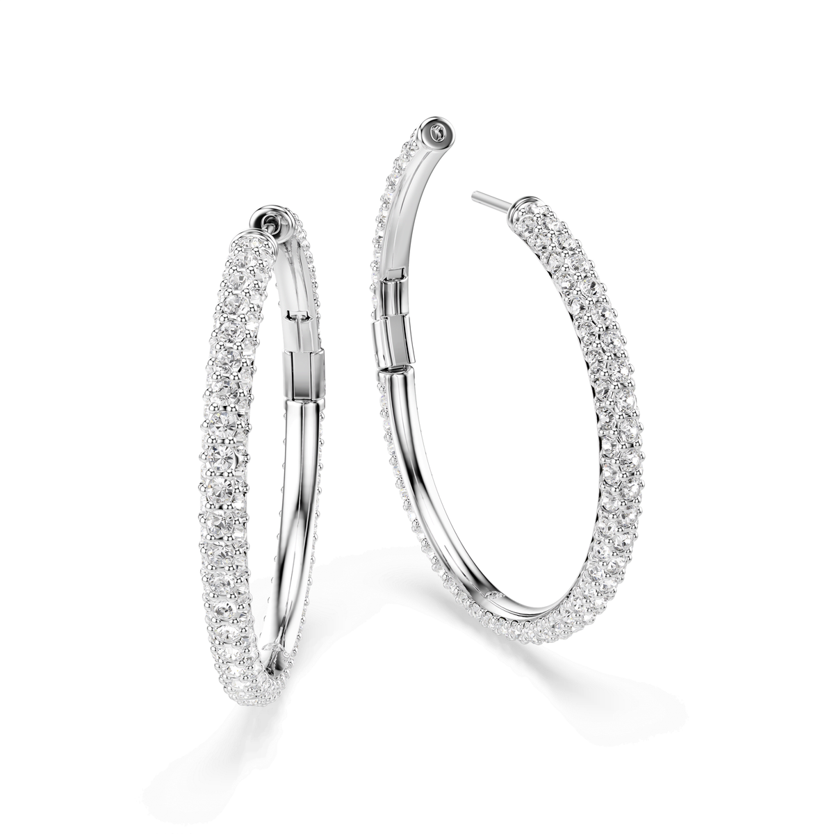 Swarovski Anneaux d'oreilles Dextera Blanc 5754156