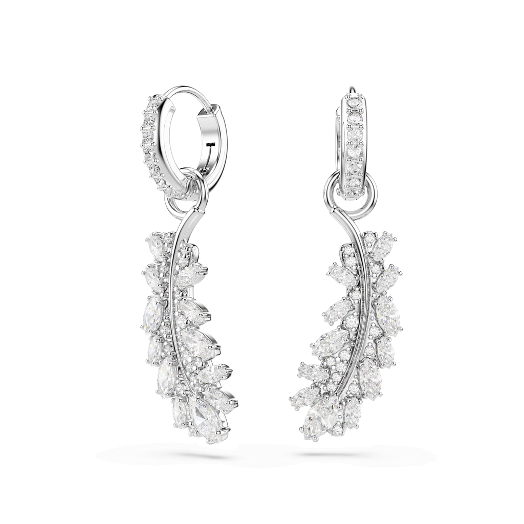 Swarovski Boucles d'oreilles Vienna Plume Blanc 5754272