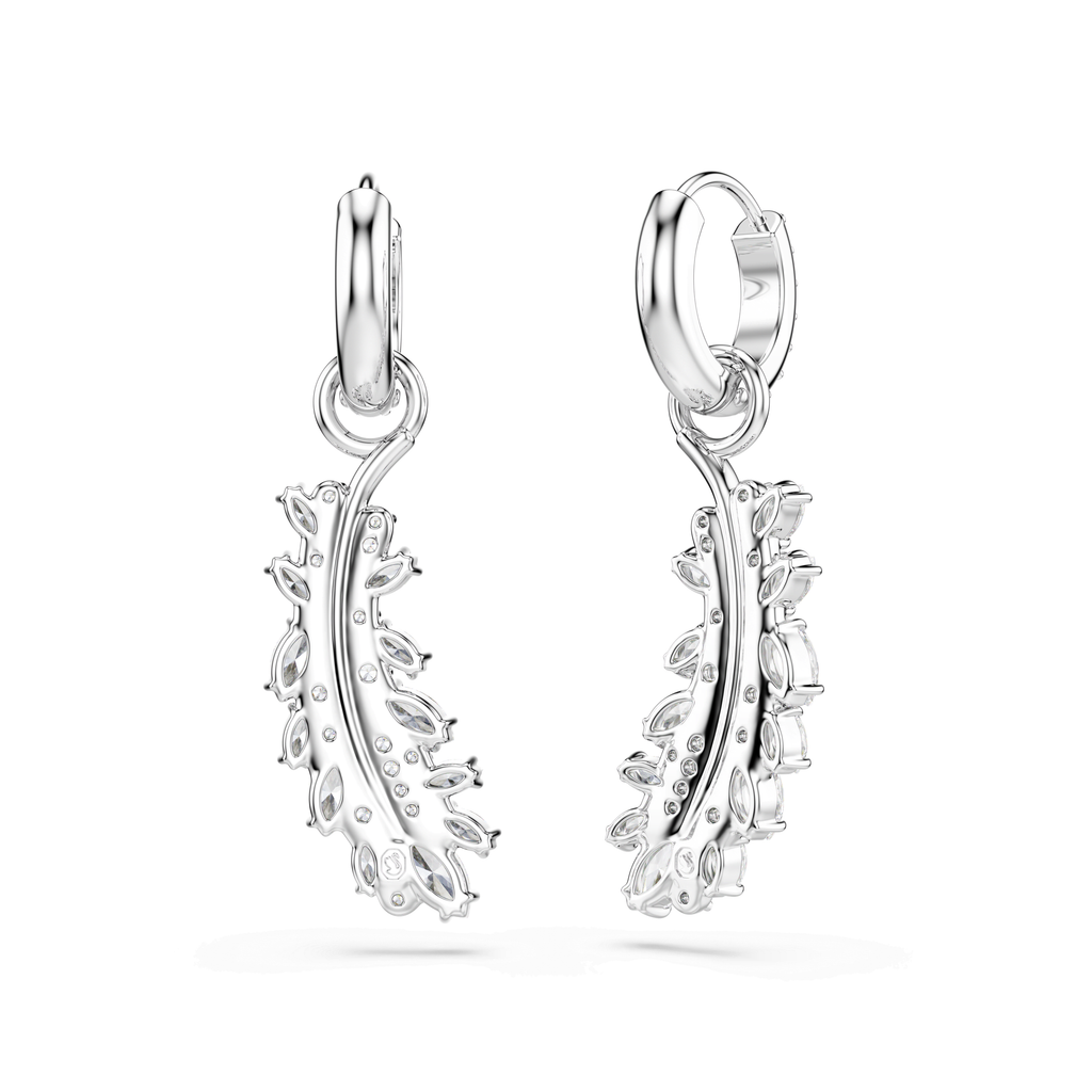 Swarovski Boucles d'oreilles Vienna Plume Blanc 5754272