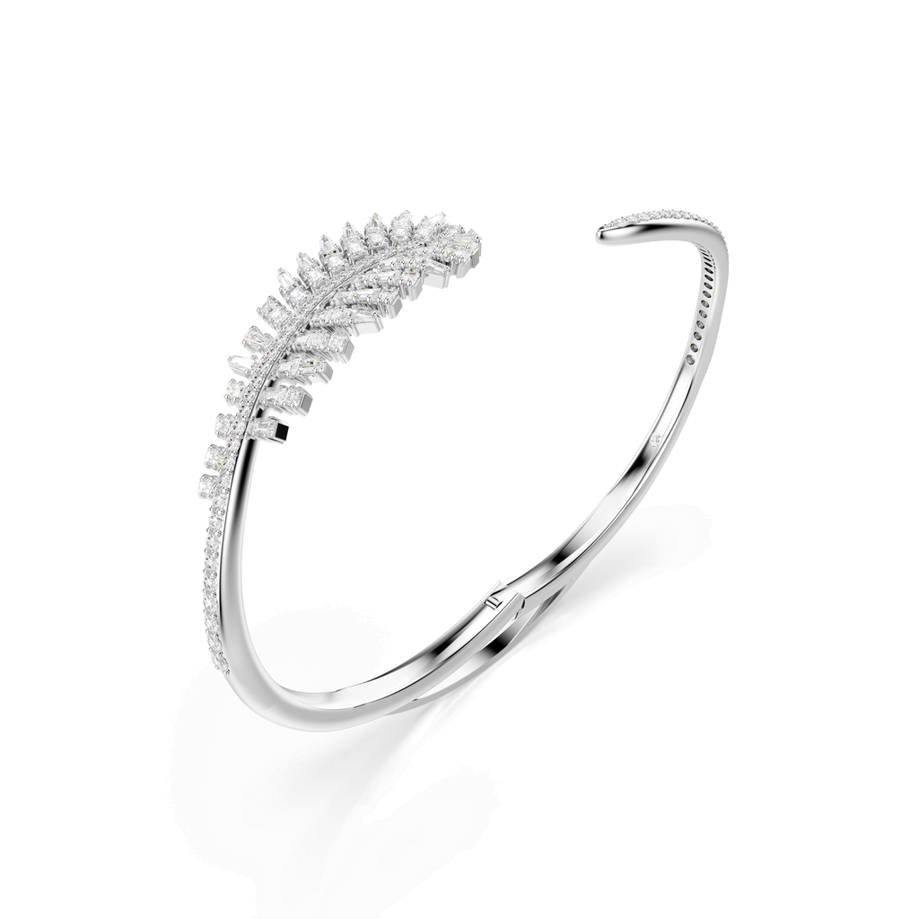 Swarovski Bracelet-jonc Vienna Plume Blanc 5754274