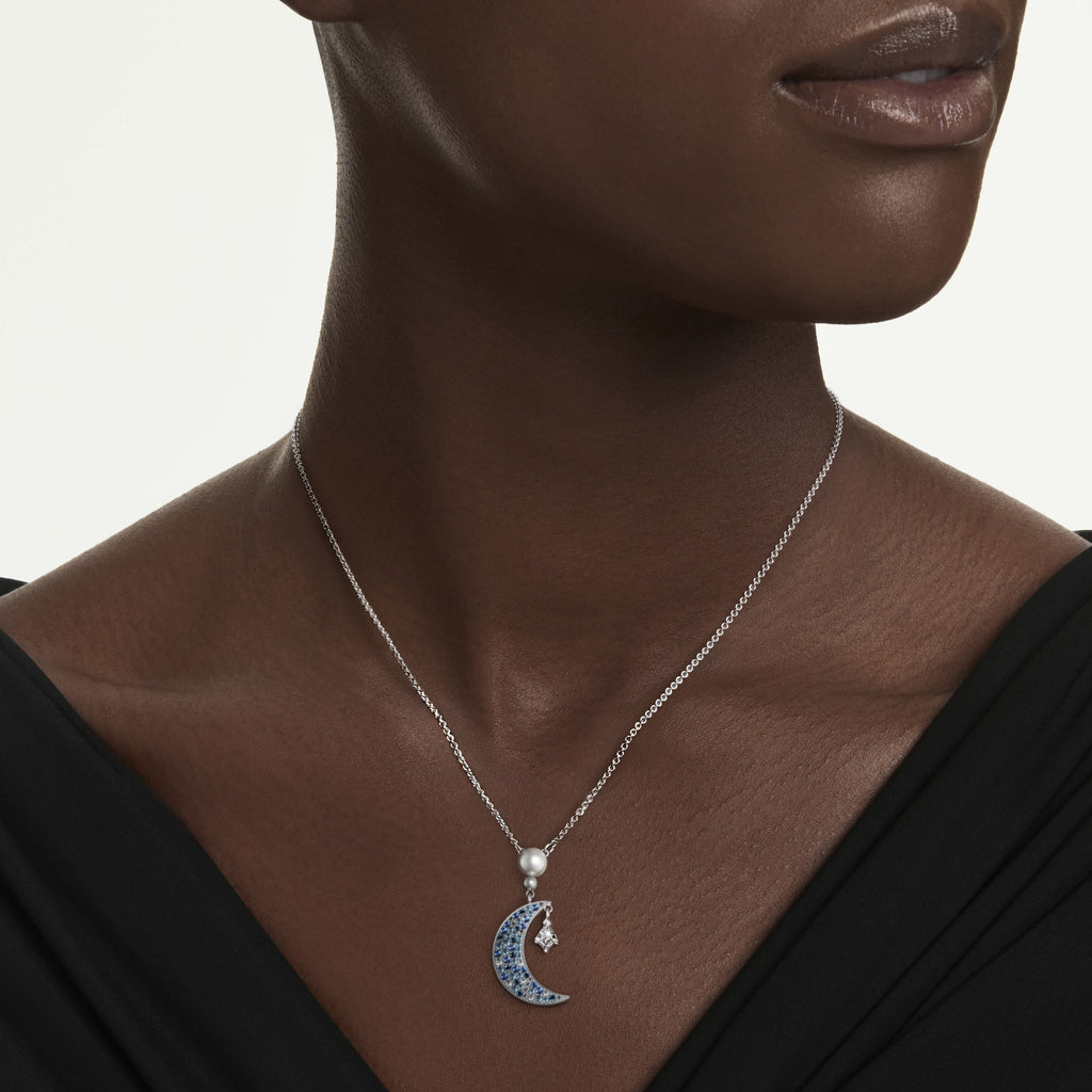 Swarovski Pendentif Symbolica Lune Bleu 5754381