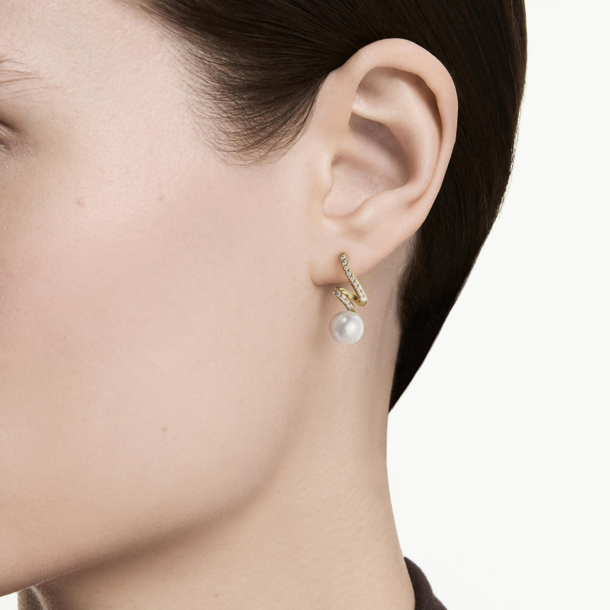 Swarovski Boucles d'oreilles Gabriella Blanc 5754386