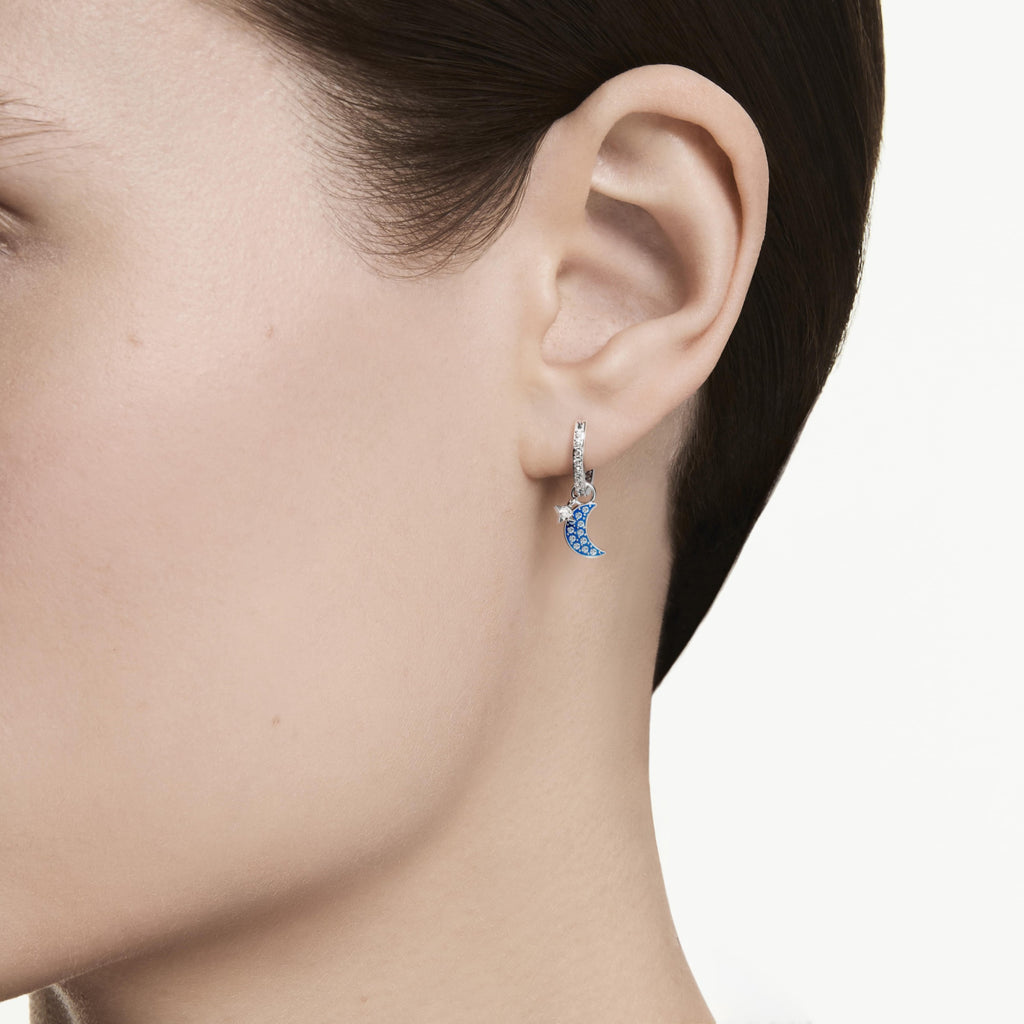 Swarovski Pendants d'oreilles Symbolica Lune Bleu 5754387