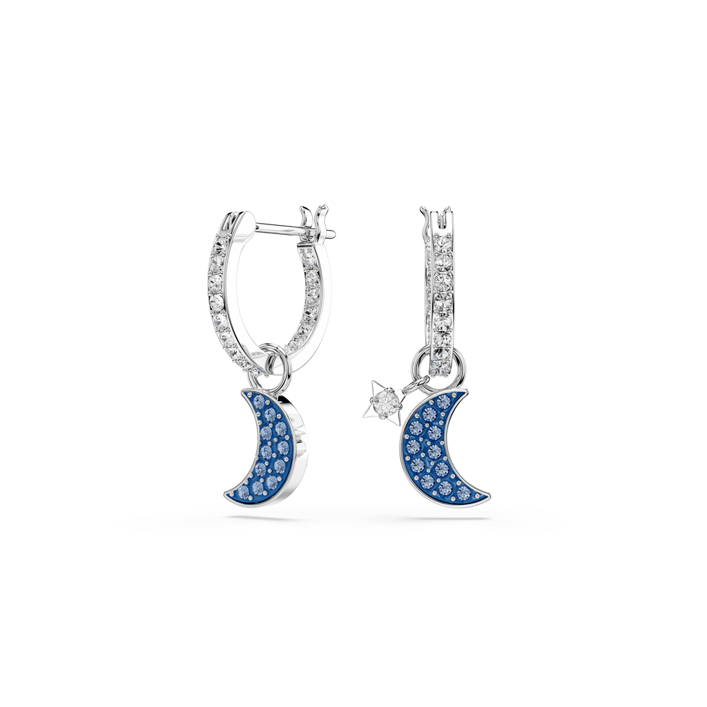 Swarovski Pendants d'oreilles Symbolica Lune Bleu 5754387