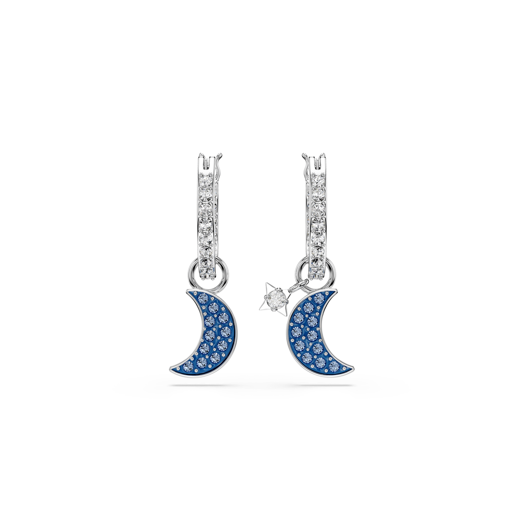 Swarovski Pendants d'oreilles Symbolica Lune Bleu 5754387