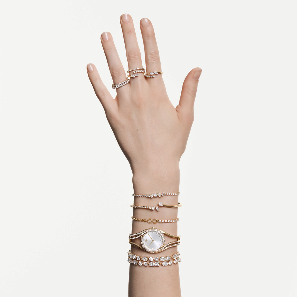 Swarovski Montre Hyperbola bangle Blanc 5754534