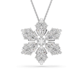 Swarovski Pendentif et broche Idyllia Flocon de neige Blanc 5754685