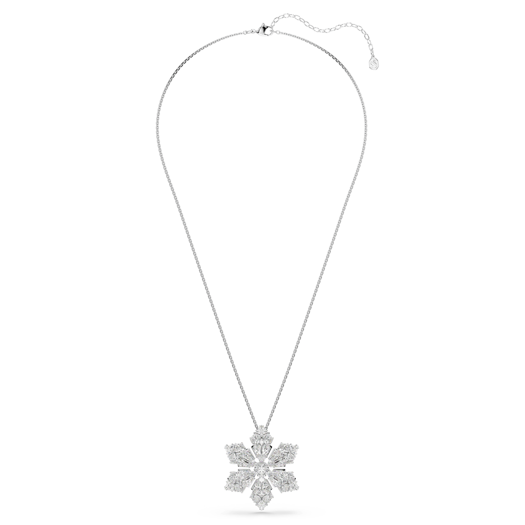 Swarovski Pendentif et broche Idyllia Flocon de neige Blanc 5754685