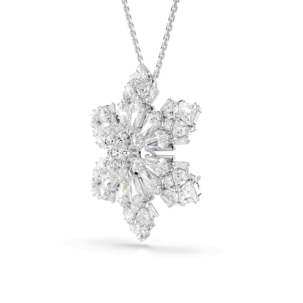Swarovski Pendentif et broche Idyllia Flocon de neige Blanc 5754685