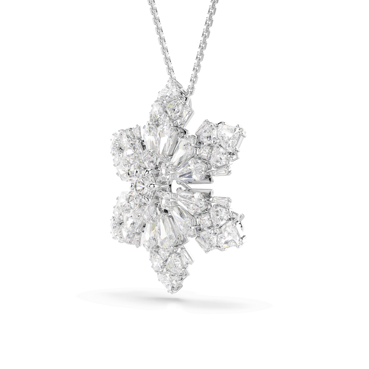 Swarovski Pendentif et broche Idyllia Flocon de neige Blanc 5754685