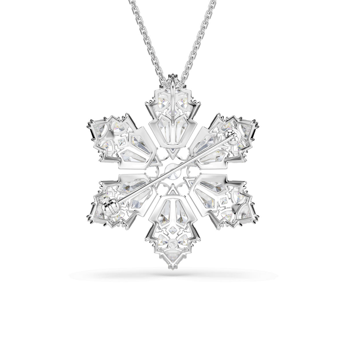 Swarovski Pendentif et broche Idyllia Flocon de neige Blanc 5754685
