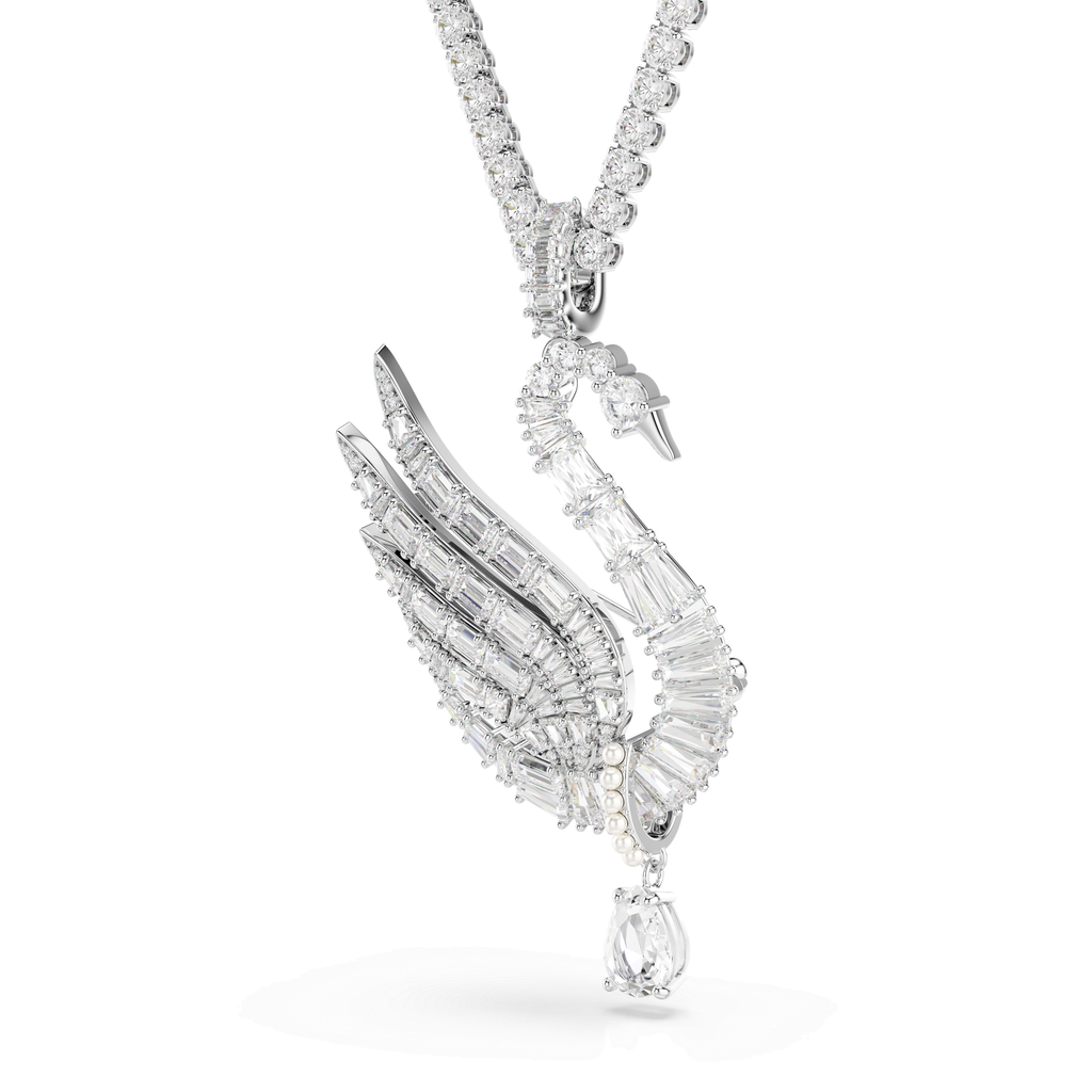Swarovski Pendentif et broche Vienna Cygne Blanc 5754828