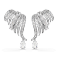 Swarovski Boucles d'oreilles clip Vienna Plume Blanc 5755961