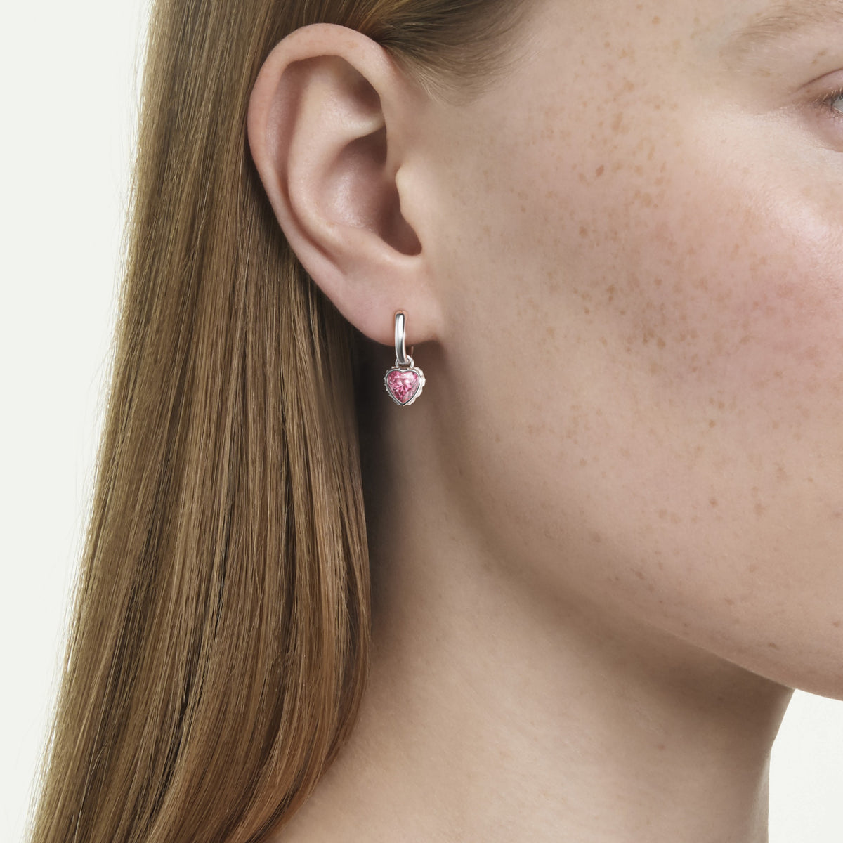 Swarovski Pendants d'oreilles Chroma Cœur Rose 5757814