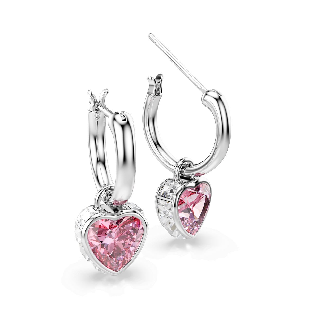 Swarovski Pendants d'oreilles Chroma Cœur Rose 5757814