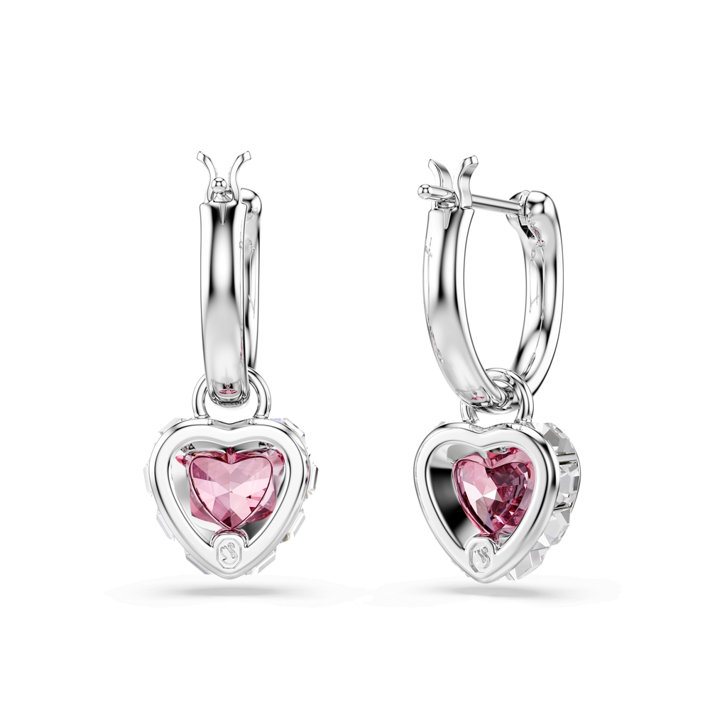 Swarovski Pendants d'oreilles Chroma Cœur Rose 5757814
