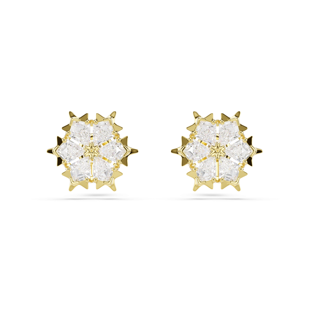 Swarovski Clous d'oreilles Magic Flocon de neige Blanc 5757816