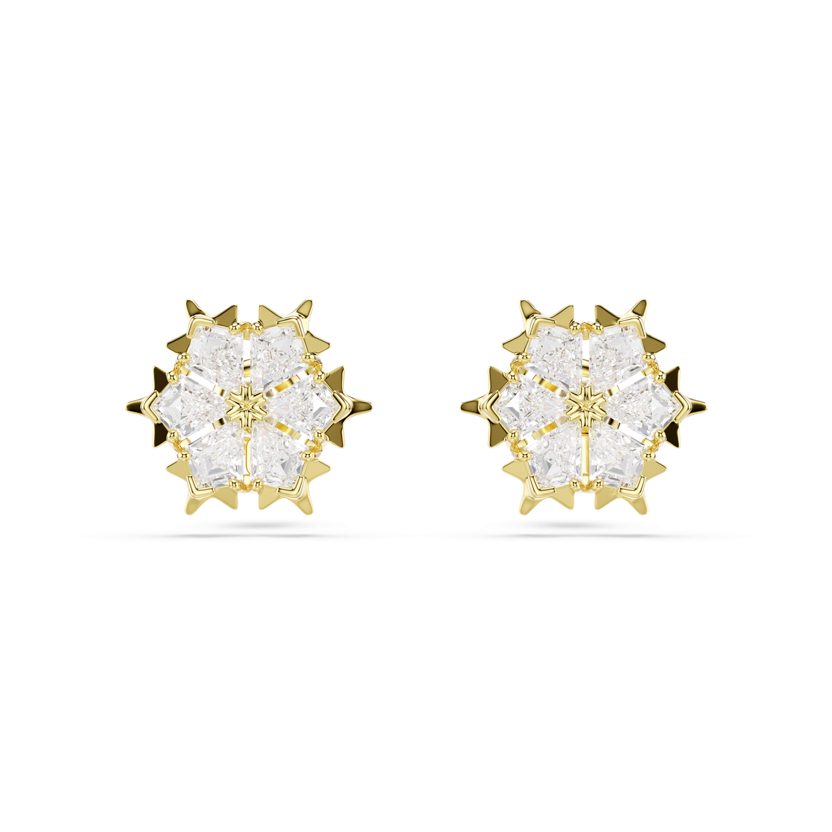 Swarovski Clous d'oreilles Magic Flocon de neige Blanc 5757816