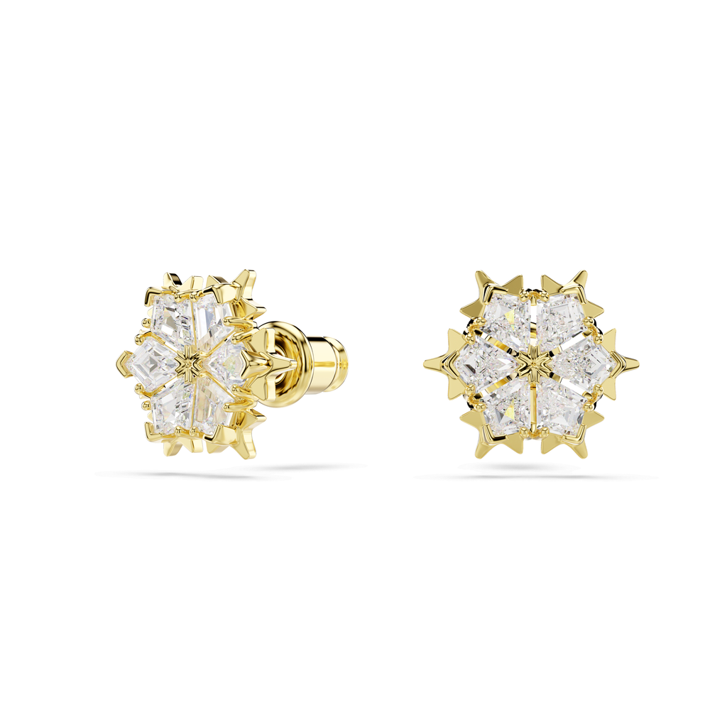 Swarovski Clous d'oreilles Magic Flocon de neige Blanc 5757816