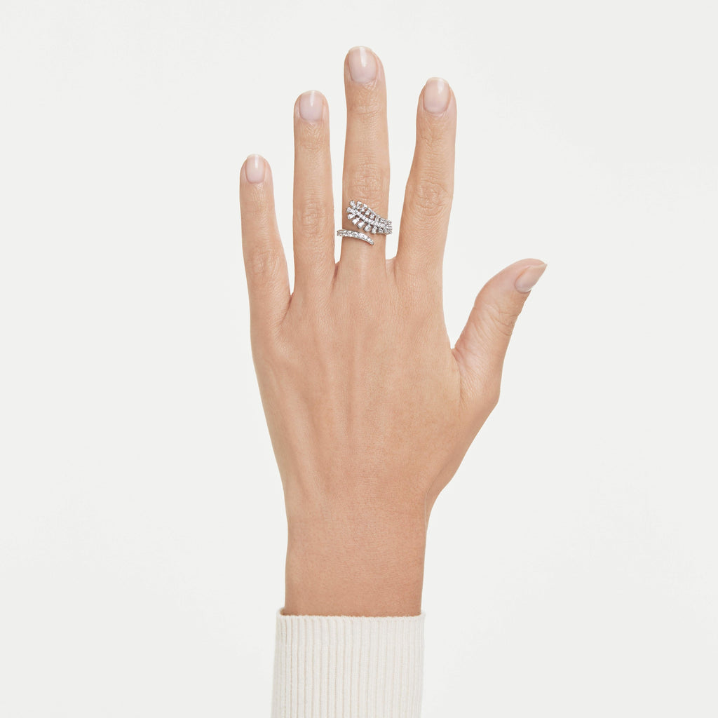 Swarovski Bague ouverte Vienna Plume Blanc 5757835