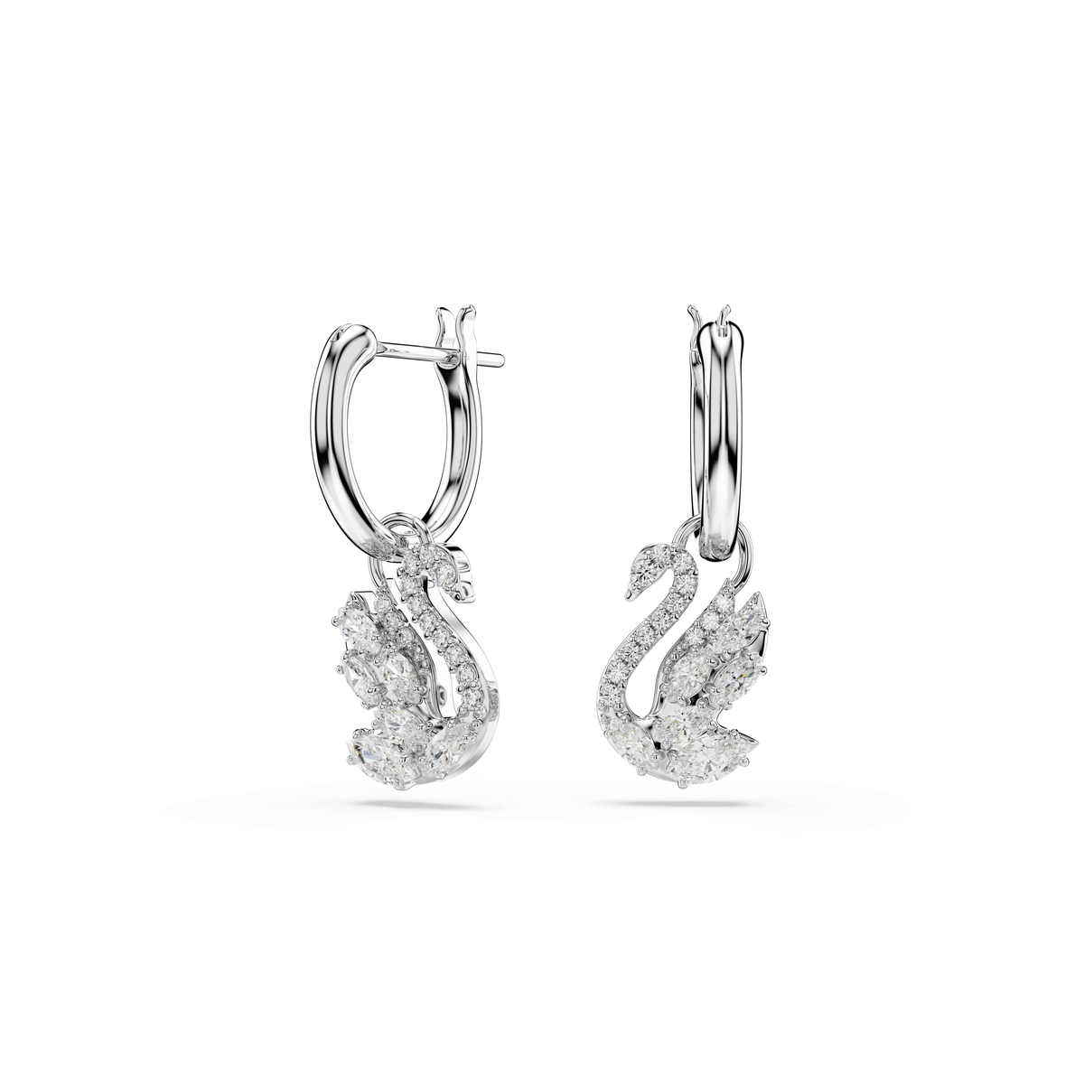 Swarovski Pendants d'oreilles Swan Cygne Blanc 5759942