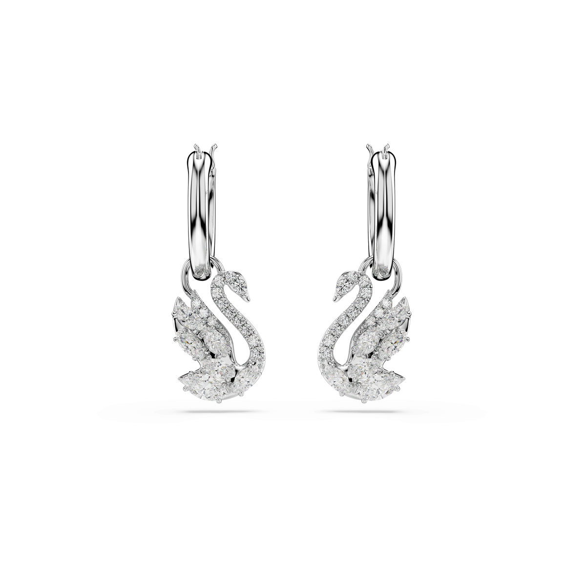 Swarovski Pendants d'oreilles Swan Cygne Blanc 5759942