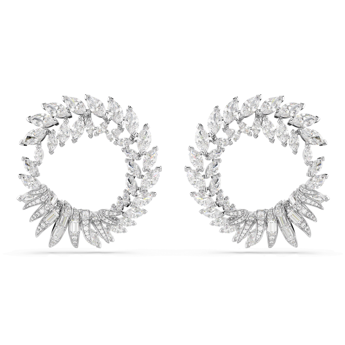Swarovski Anneaux d'oreilles Mesmera Blanc 5760966