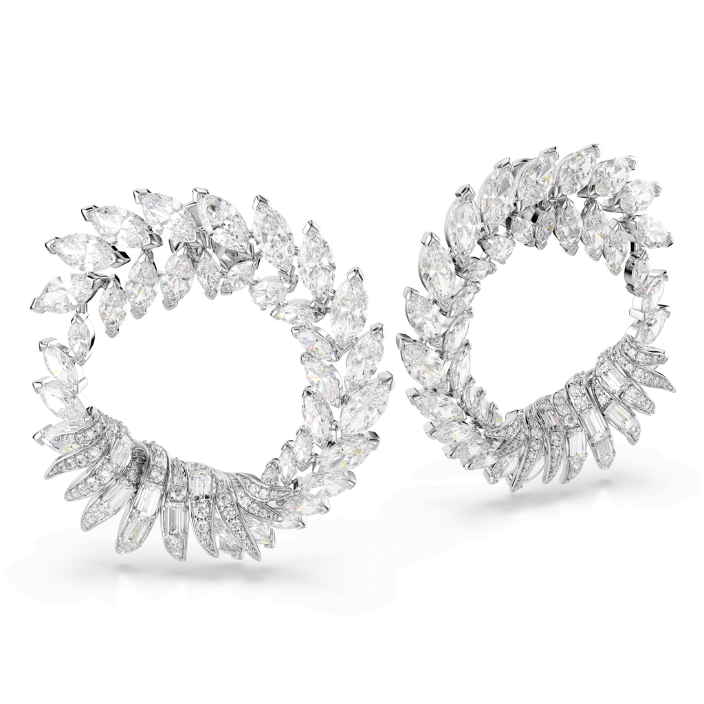Swarovski Anneaux d'oreilles Mesmera Blanc 5760966