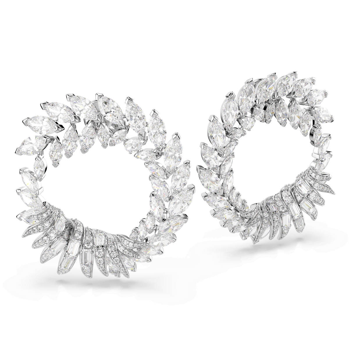 Swarovski Anneaux d'oreilles Mesmera Blanc 5760966