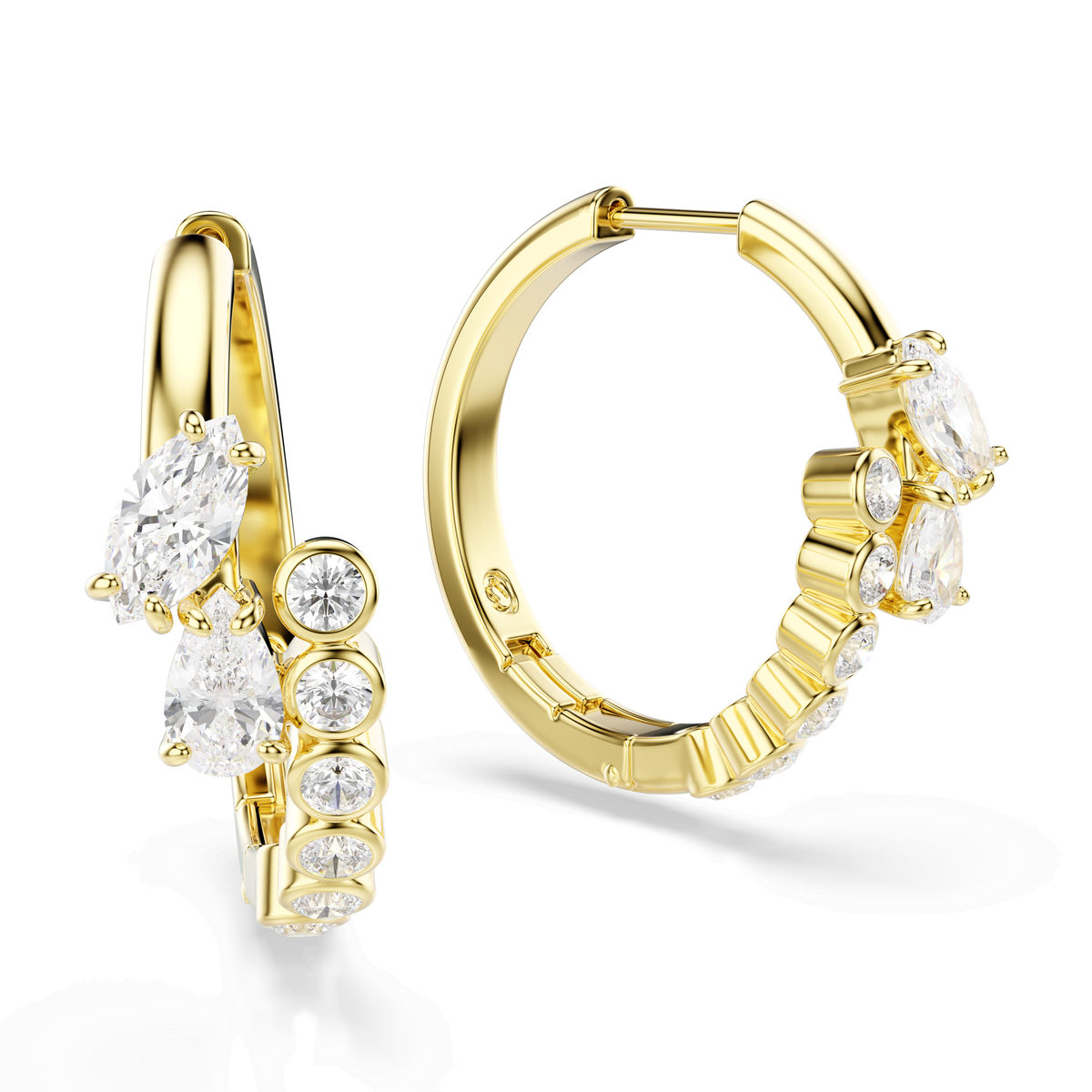 Swarovski Anneaux d'oreilles Mesmera Blanc 5761975