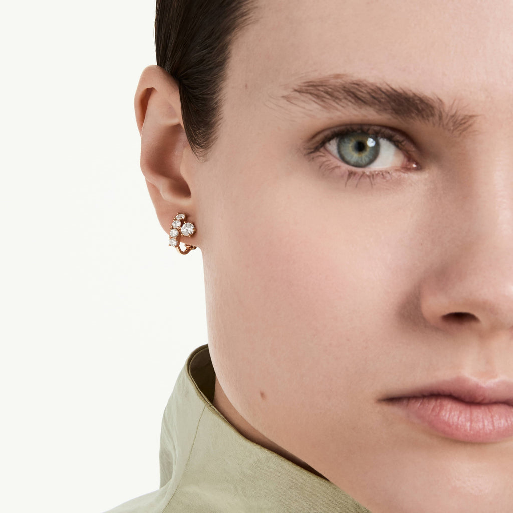 Swarovski Boucles d'oreilles clip Matrix Blanc 5763822
