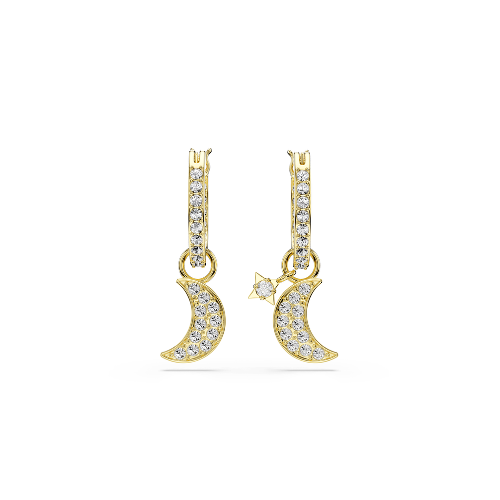 Swarovski Pendants d'oreilles Symbolica Lune Blanc 5764070