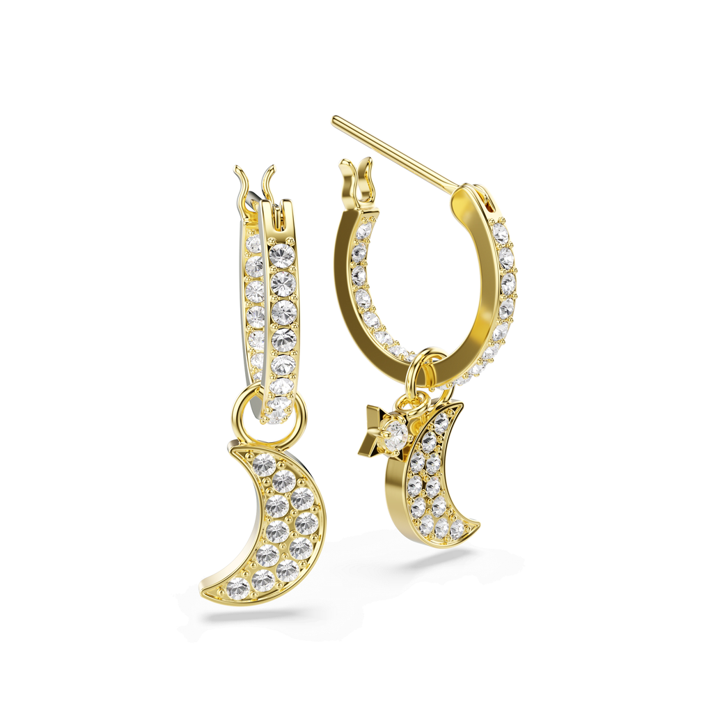 Swarovski Pendants d'oreilles Symbolica Lune Blanc 5764070