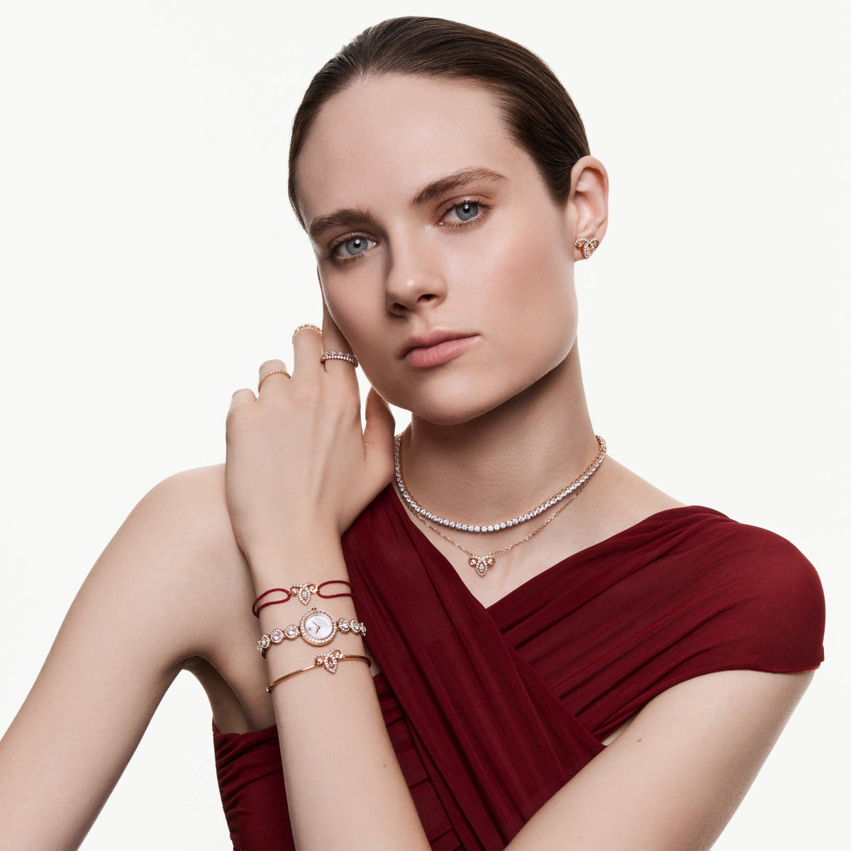 Swarovski Collier Tennis Matrix Blanc 5764194