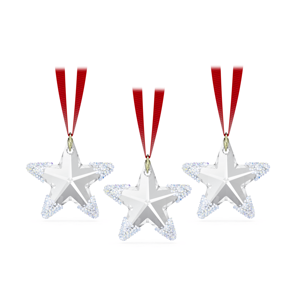 Swarovski Exclusive Winter Star Ornament Set of 3 Étoile Blanc 5764755
