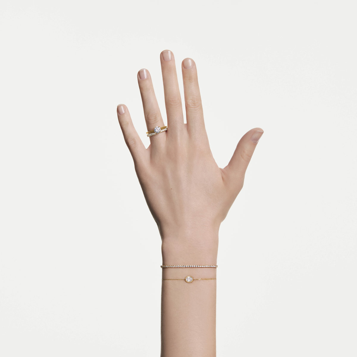 Swarovski Bague solitaire Eternity Blanc 5764896