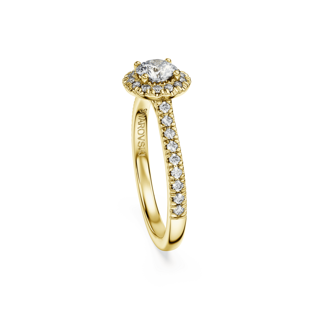 Swarovski Bague solitaire halo Eternity Blanc 5765424