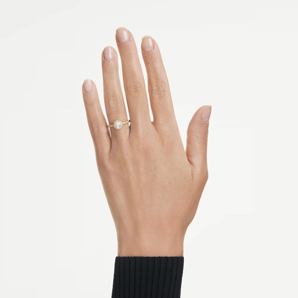 Swarovski Bague solitaire halo Eternity Blanc 5765429