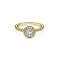 Swarovski Bague solitaire halo Eternity Blanc 5765429