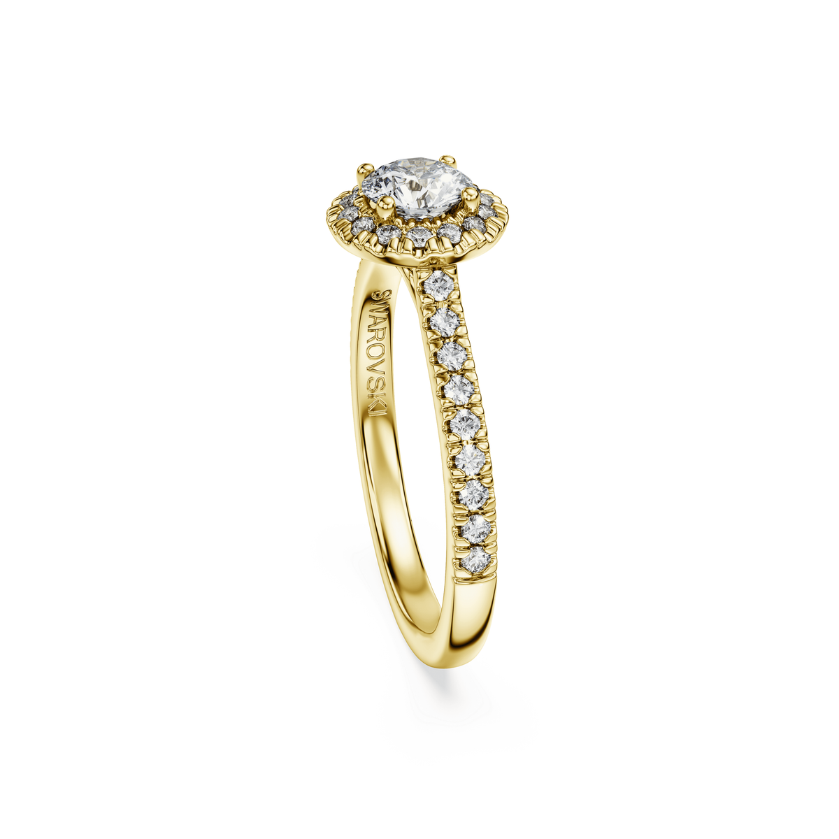 Swarovski Bague solitaire halo Eternity Blanc 5765429