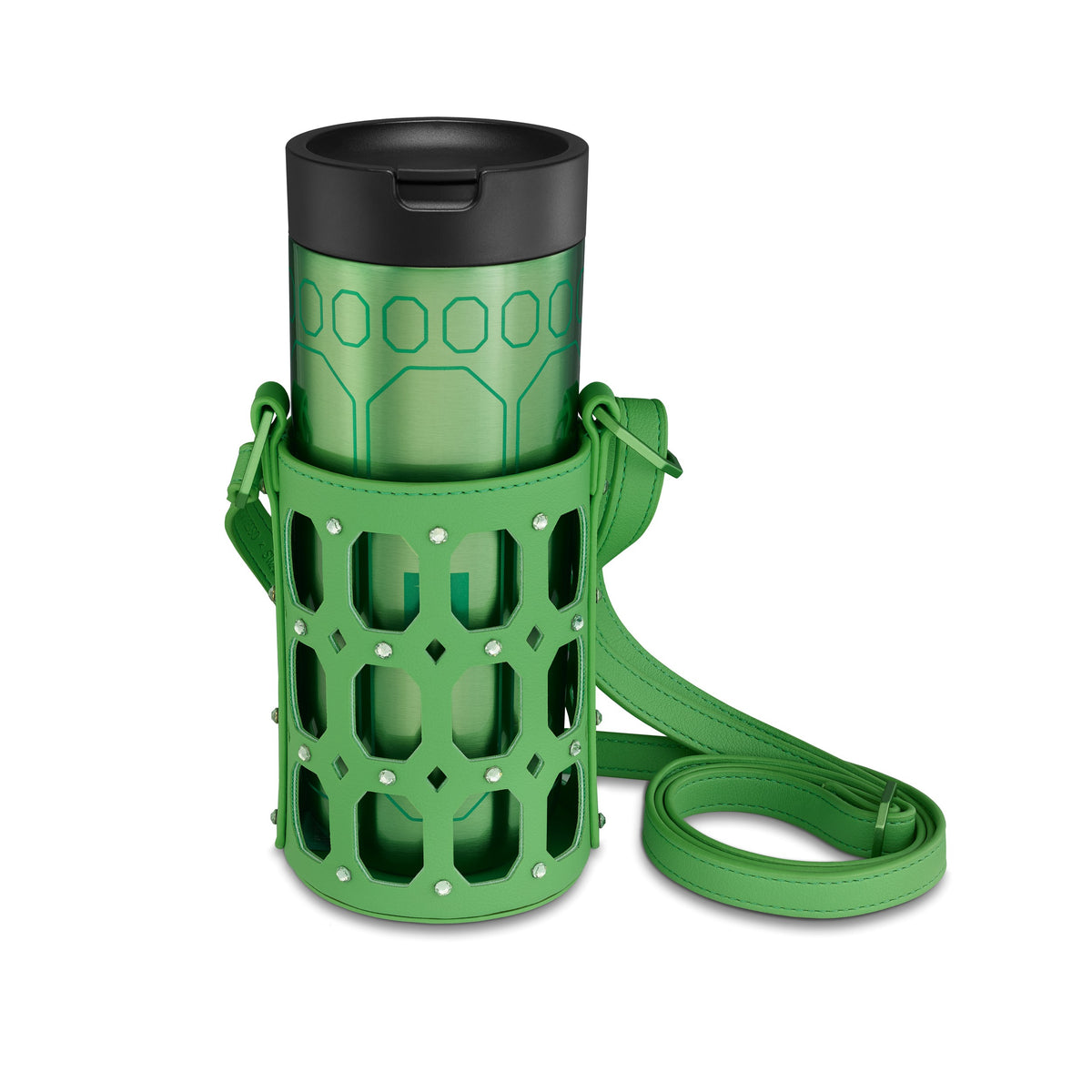 Swarovski × Nespresso Porte-mug à bandoulière vert 5767163