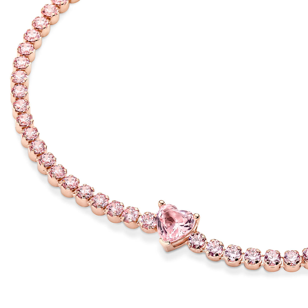 Pandora Timeless Bracelet Rivière Cœur Scintillant 580041C01