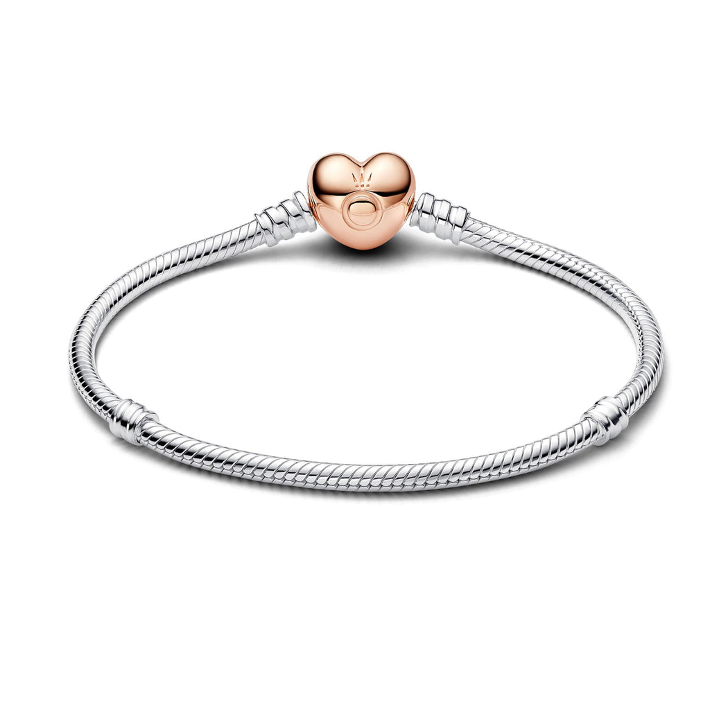 Pandora Moments Bracelet Cœur & Maille Serpent 580719