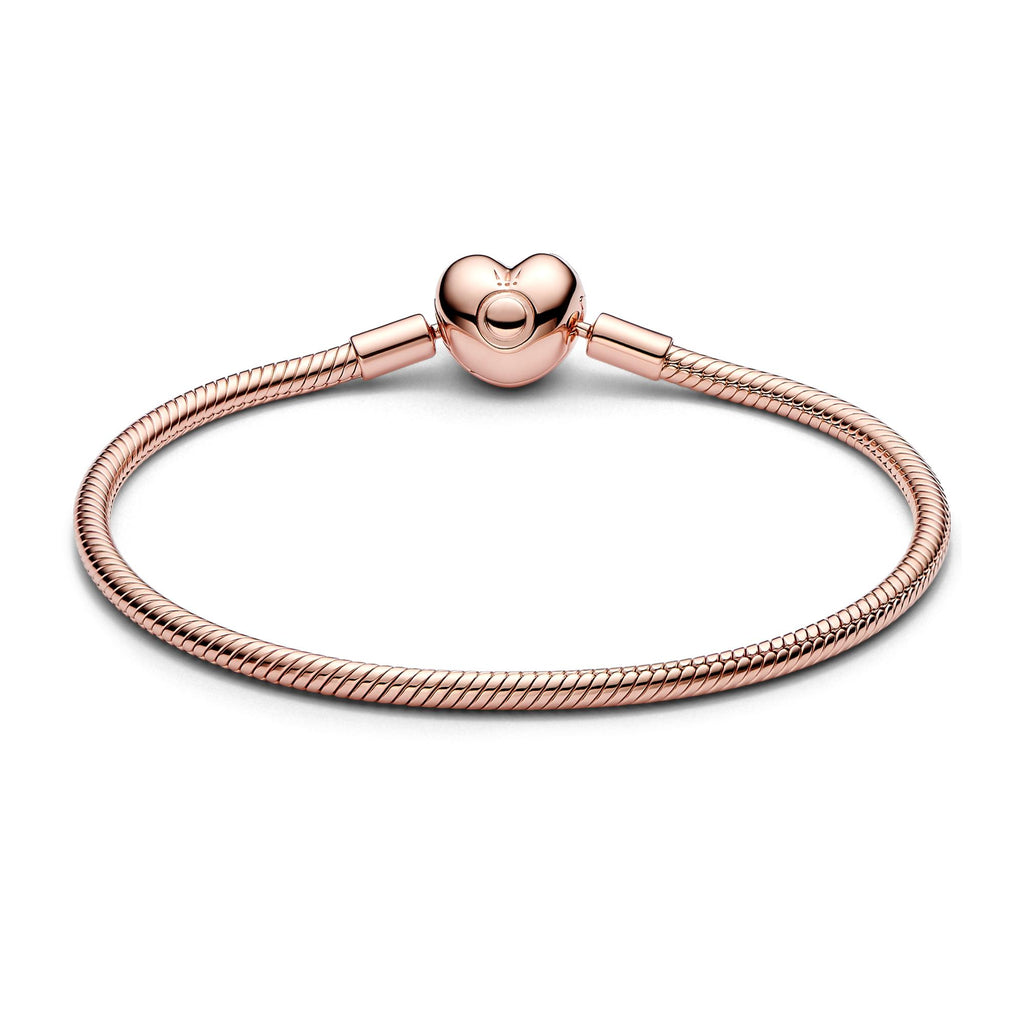 Pandora Moments Bracelet Maille Serpent Fermoir Cœur 583050C00