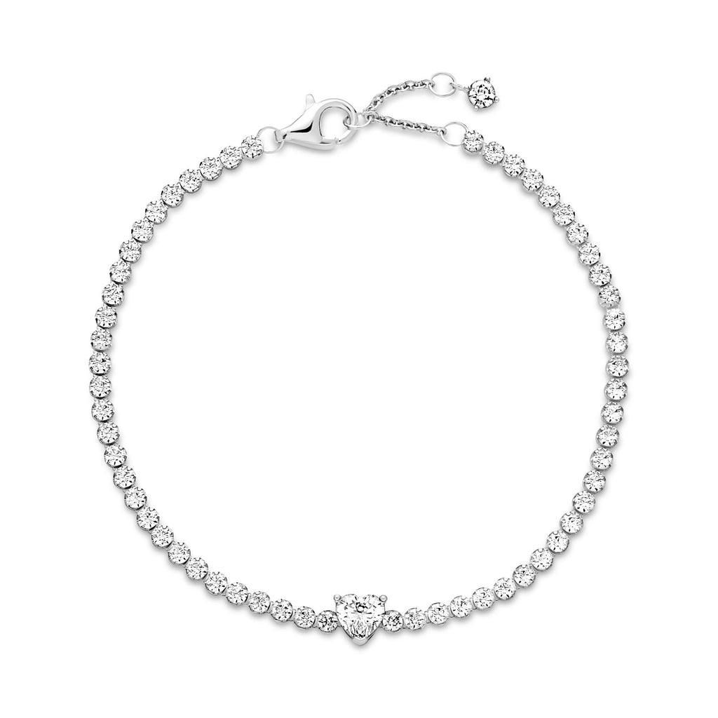 Pandora Timeless Bracelet Rivière Cœur Scintillant 590041C01